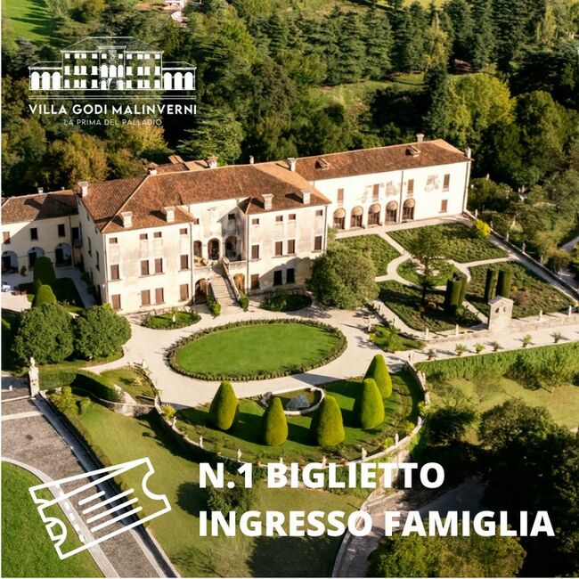 N.1 Biglietto Ingresso Famiglia - Villa Godi Malinverni